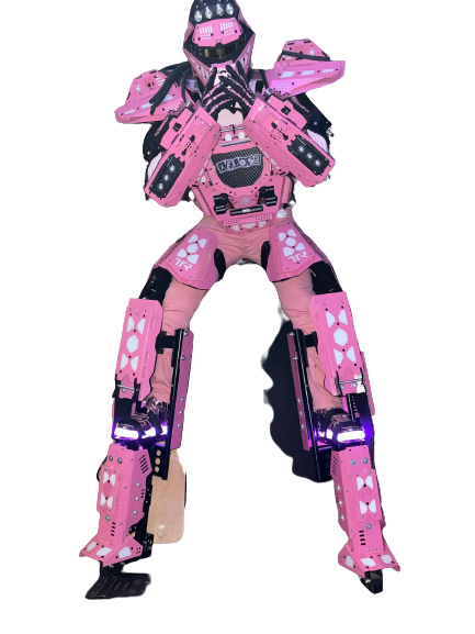 Pink color robot